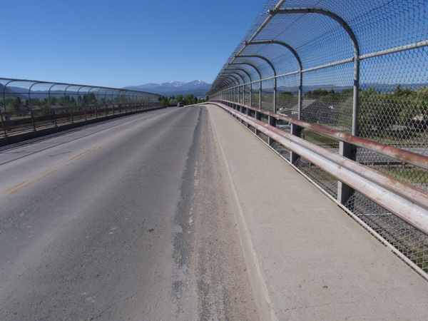 Southbound, Crossing I-90 in Butte.